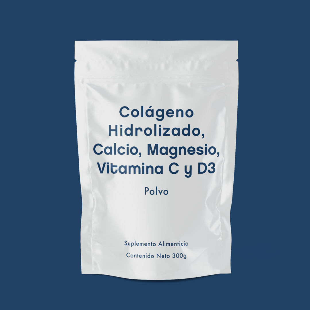 Colágeno Hidrolizado + Calcio + Magnesio + Vitamina C + Vitamina D3